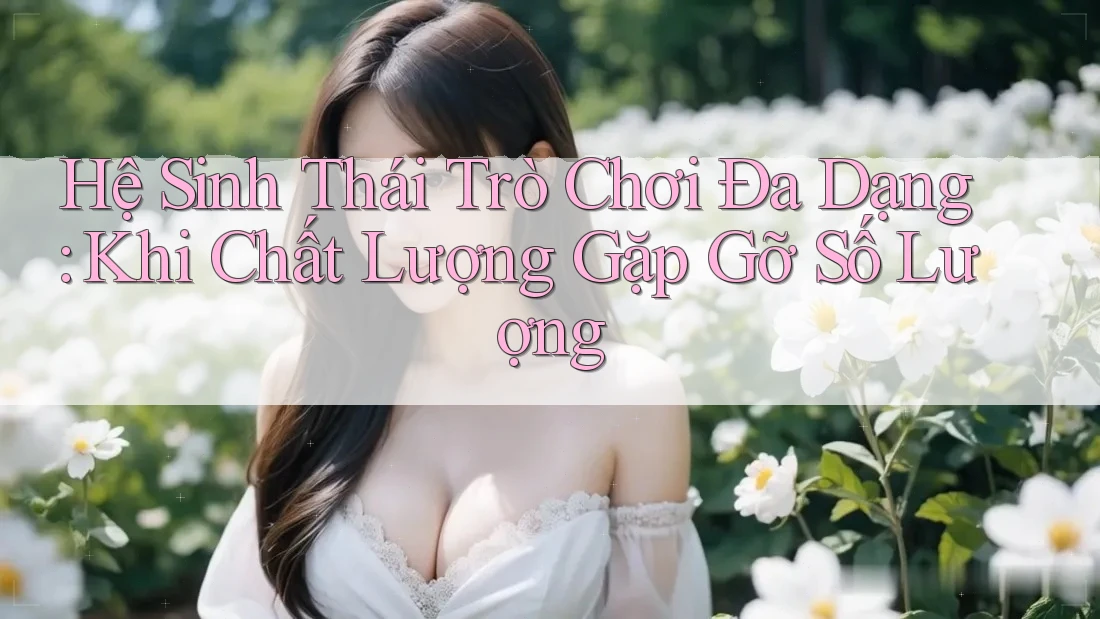 Hệ Sinh Thái Trò Chơi Đa Dạng: Khi Chất Lượng Gặp Gỡ Số Lượng Hệ Sinh Thái Trò Chơi Đa Dạng: Khi Chất Lượng Gặp Gỡ Số Lượng