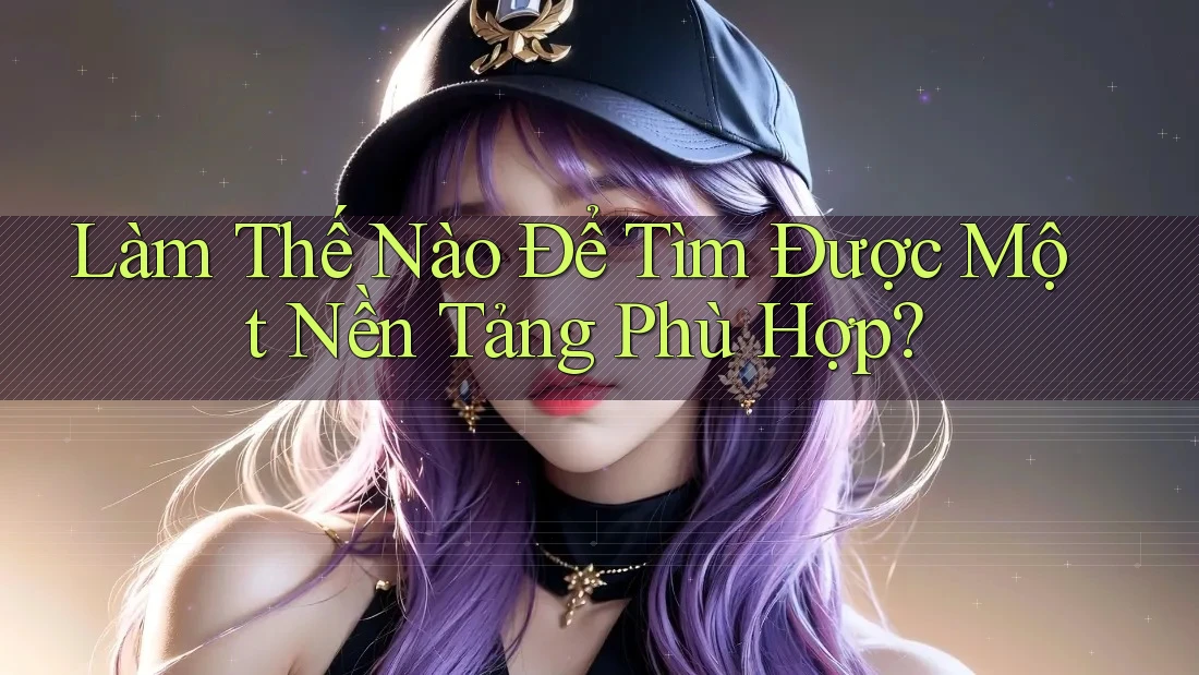 Làm Thế Nào Để Tìm Được Một Nền Tảng Phù Hợp?