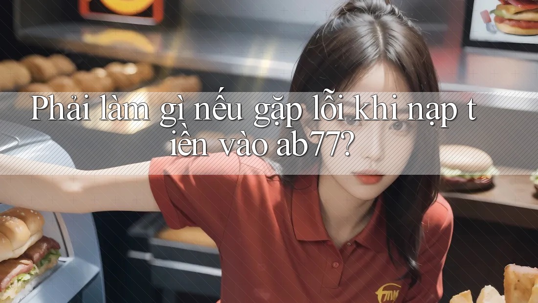 Phải làm gì nếu gặp lỗi khi nạp tiền vào ab77?